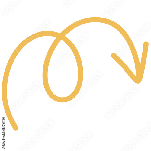 Yellow arrow vector
