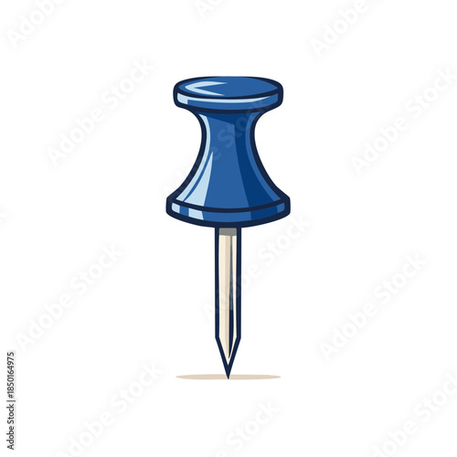 Blue Push Pin for Office Bulletin Board Task Assignments Notice Reminders