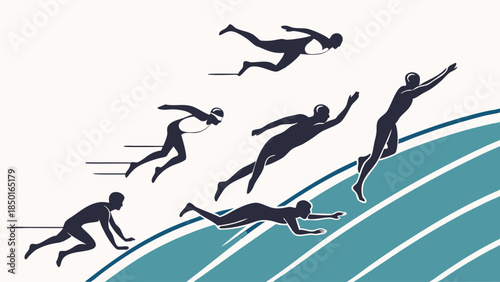 Ambitious Individuals Accelerating on an Upward Path, Driving Business Success, Career Growth, and Personal Development