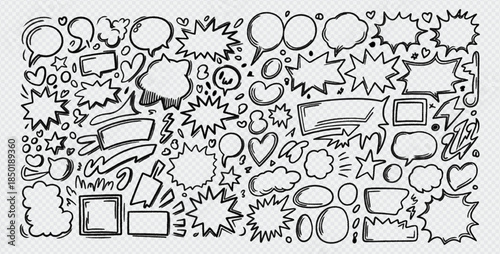 Hand drawn doodle Swearing isolated on white background . set elements, for concept design. vector illustration.