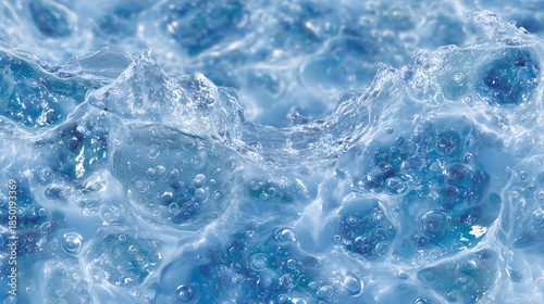 blue water surface ice background