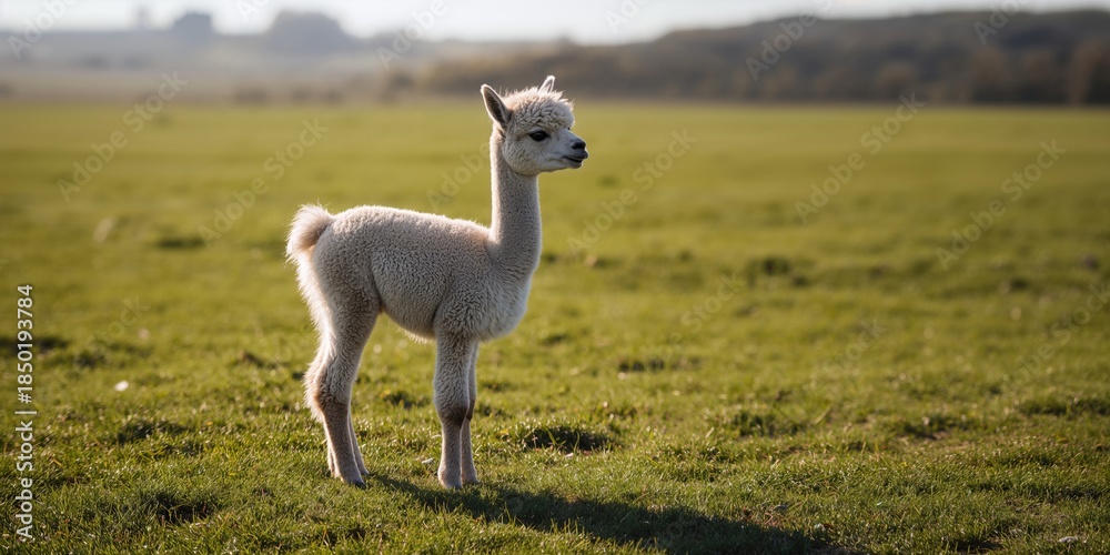 Obraz premium Portrait of a young mammal, its facial features and fur texture, suitable for wildlife identification purposes