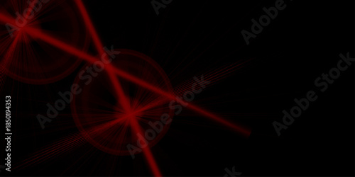 Abstract glowing rings with intersecting lines in vibrant color tones. Circle abstract background. Dark, Vector illustration design for presentation, banner, cover, web, flyer, card,