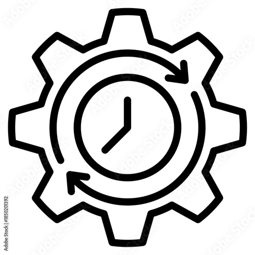 Process Optimization Icon Element For Design