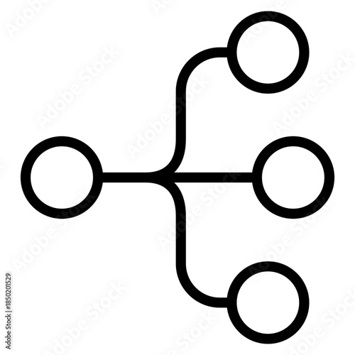 Branch Icon Element For Design