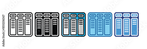 Kanban Board Icon Set Multiple Style Collection