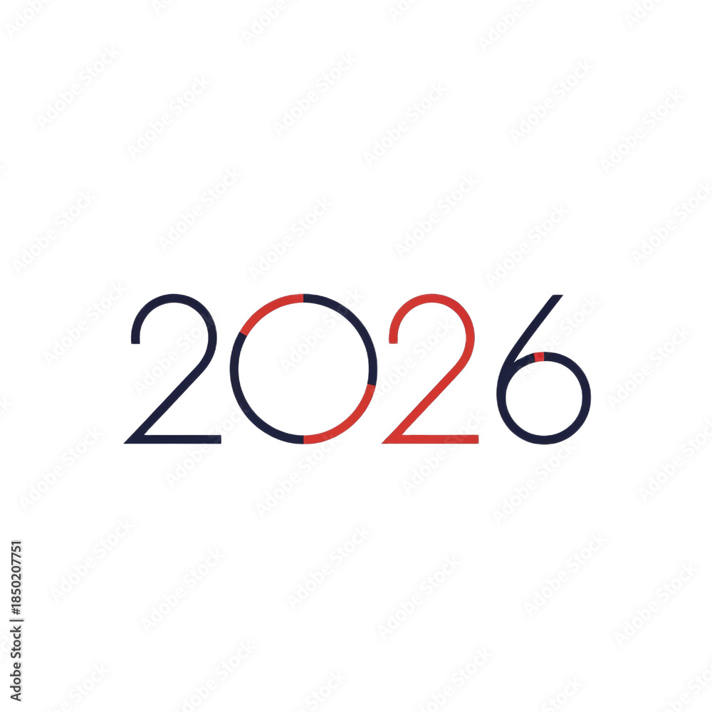 Fototapeta premium 2026 New Year Concept