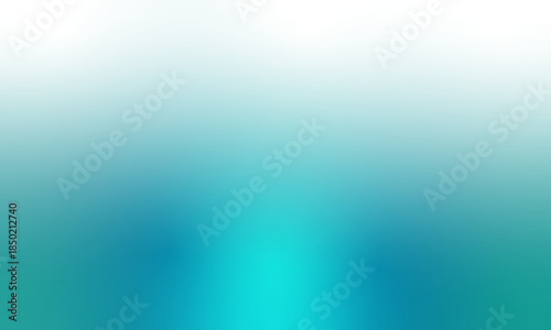 Abstract teal and turquoise gradient background smooth color transition on transparent background