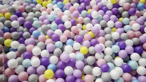 Colorful Plastic Balls in a Dry Pool