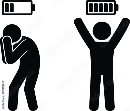 Visual icons show a person with low energy and another person with full energy levels