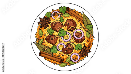 Colorful Fresh Vegetable Salad with Herbs and Spices for Healthy Eating