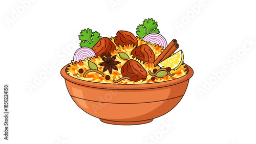 Colorful Salad Bowl with Fresh Vegetables and Herbs for Healthy Eating