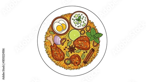 Healthy and colorful vegetarian meal with fresh vegetables and grains