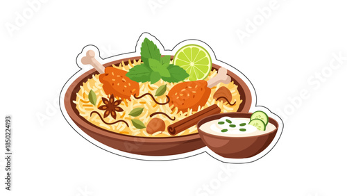 Authentic Thai Pad Thai with Shrimp and Lime Garnish