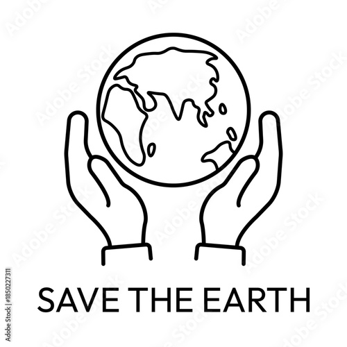 Save the Earth Environmental Protection Icon