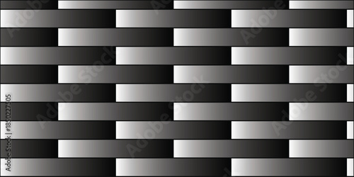 black and white brick wall background old abstract solid textured.