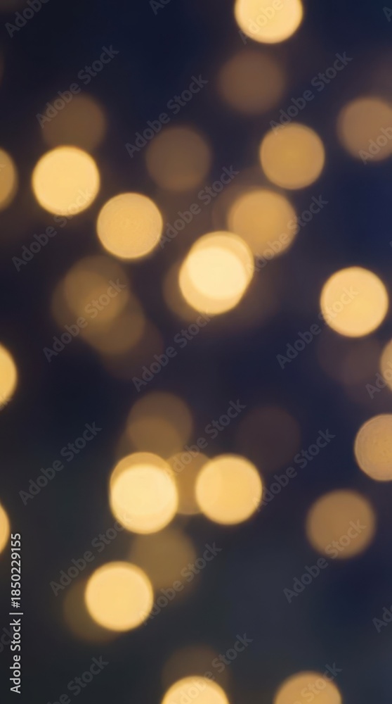 Fototapeta premium Soft Bokeh Background with Warm Golden Lights for Creative Use