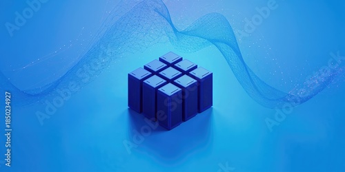 Isometric depiction of server hardware designed for optimal digital infrastructure, Artificial intelligence isometric abstract banner, Neural network.png