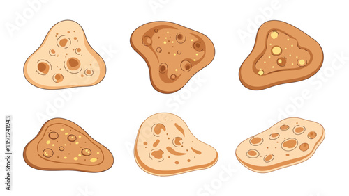 Close up of Assorted Crackers for Snacks and Appetizers