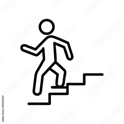 Stair climbing icon