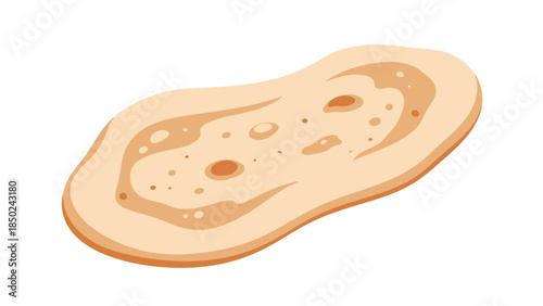 Close up of a sliced piece of bread with a golden brown crust and airy interior