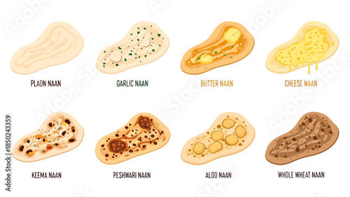 Variety of Fresh Cookies with Different Flavors and Textures for Dessert or Snack