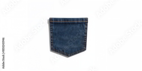 Pocket jeans on a white bac...