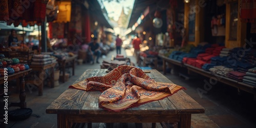Handmade cotton fabric with...