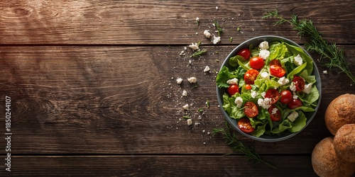 Fresh vegetarian salad feat...