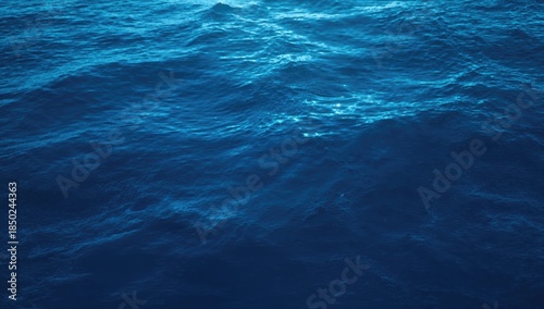 Fototapeta Naklejka Na Ścianę i Meble -  Detailed view of ocean water with ripples highlighting natural textures for layout use, World Oceans Day