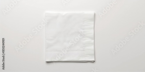 White paper napkins on a ba...