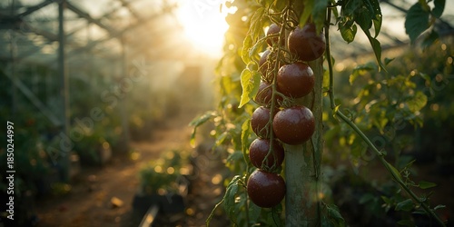 Black beauty tomato plant i...