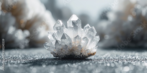 Close-up of quartz mineral ...