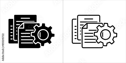 vector illustration of a gear