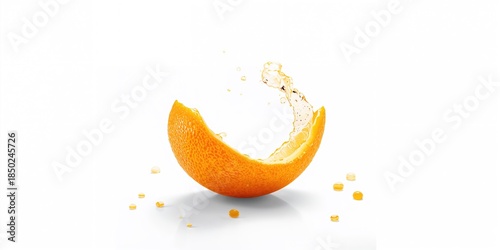 Fresh orange peel with vibr...