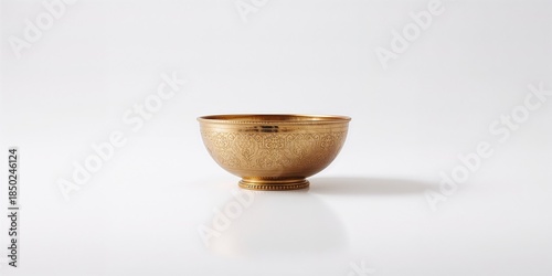 Brass bowl with a smooth fi...