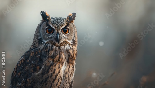 Owl with big eyes, used as ...