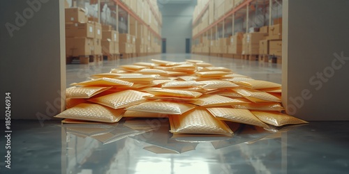 Multiple bubble mailers sta...
