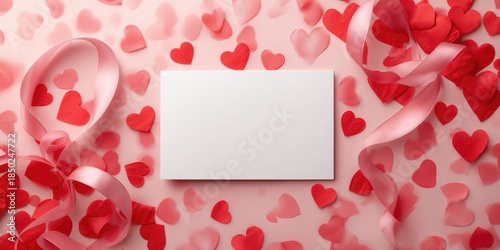 Valentine's card placed on ...