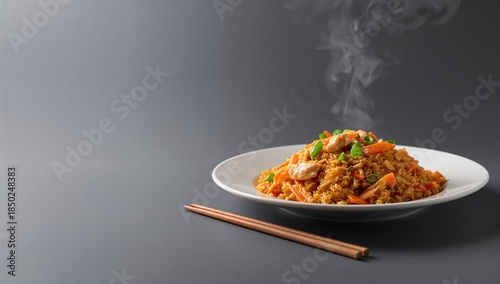 Stir-fried rice with assort...