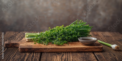 Seasoned wild chive used as...