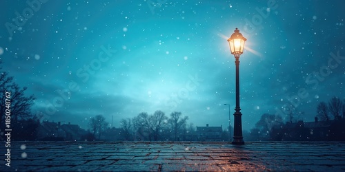 Outdoor street lighting wit...