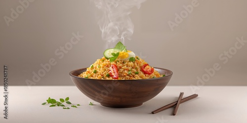 Thai fried rice with egg se...