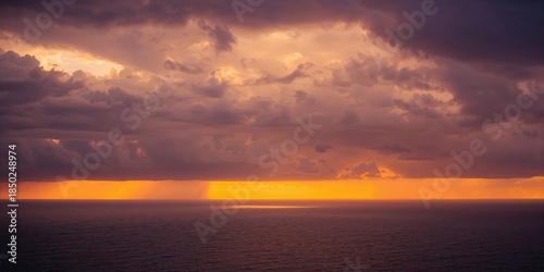Sunlight breaking through s...