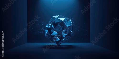 Abstract 3D geometric shape...