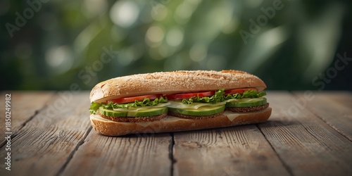 Vegan sandwich made with wh...