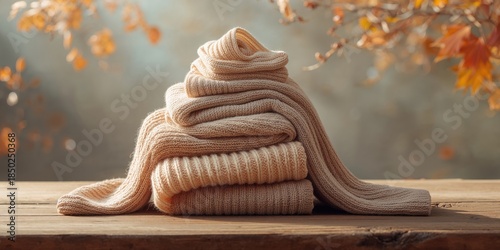 Knitwear pile with cashmere...