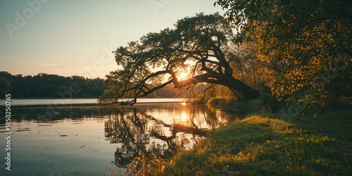 Sunset at Bois de Vincennes...