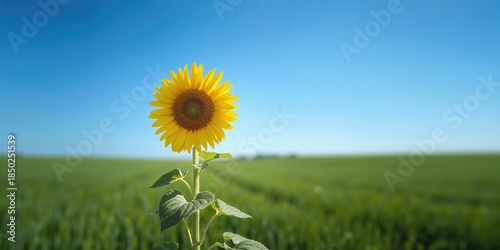 Sunflower in full bloom in ...