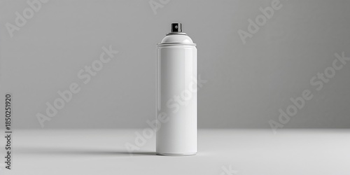 White aerosol container wit...